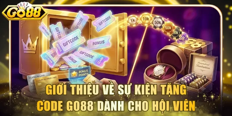 Giới thiệu chung về sự kiện tặng code Go88 dành cho hội viên