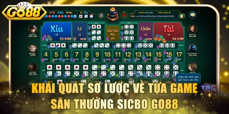 Khái quát sơ lược về tựa game săn thưởng Sicbo Go88