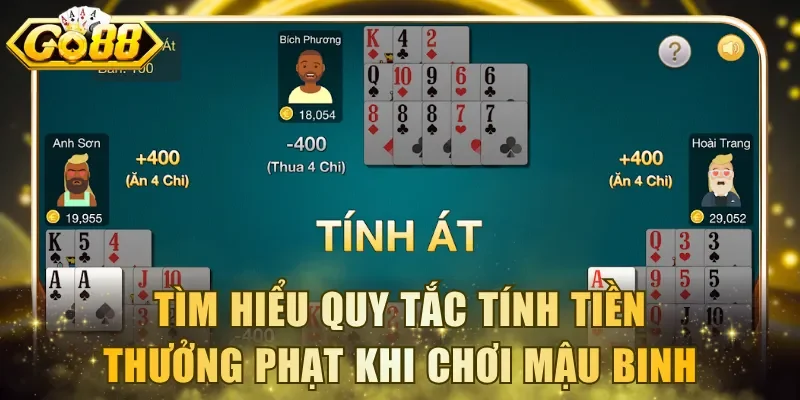 Tìm hiểu quy tắc tính tiền thưởng phạt khi chơi Mậu Binh