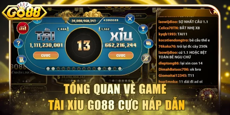 Tổng quan về game Tài Xỉu Go88 cực hấp dẫn